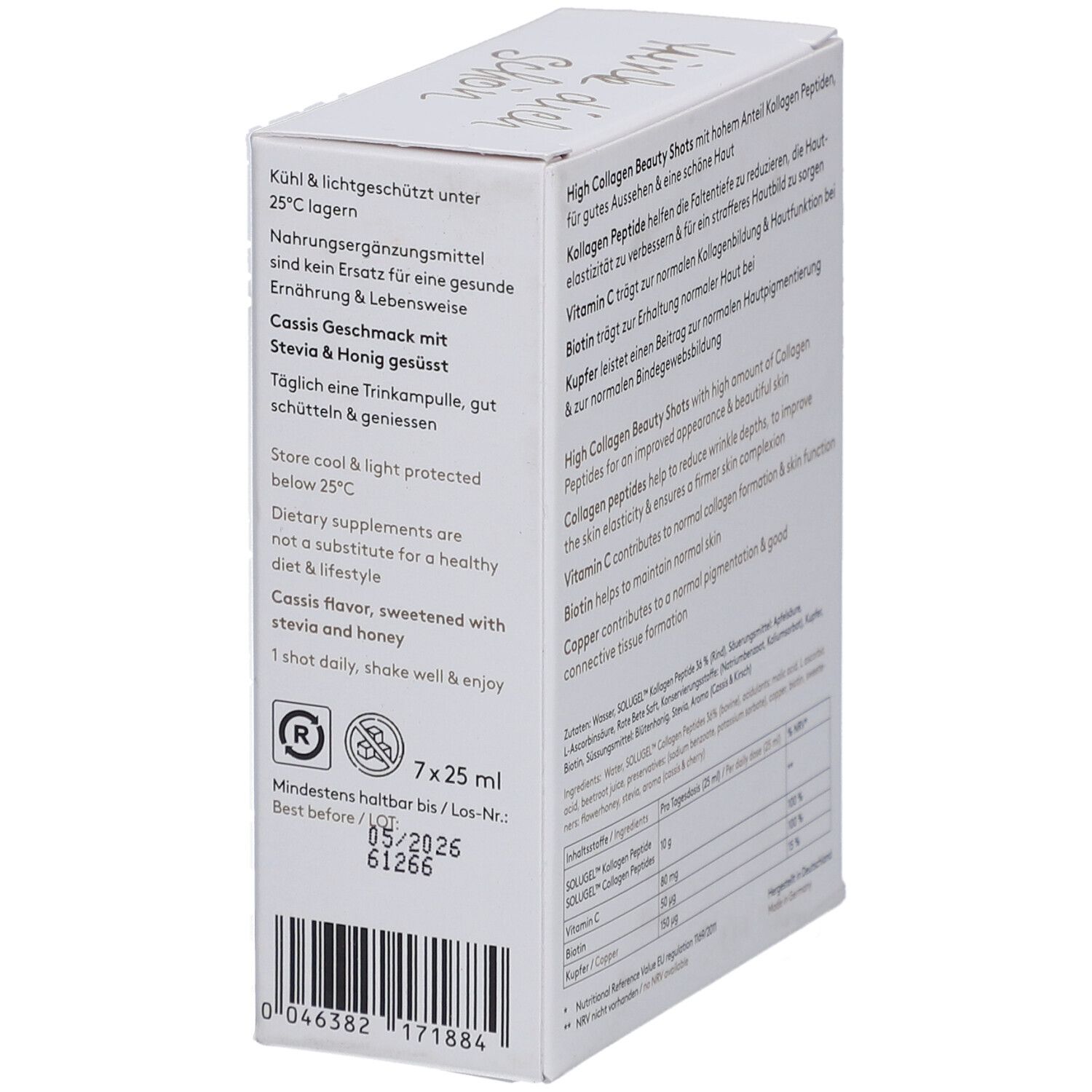 HIGH COLLAGEN® Shots – Hochdosierte Kollagen Shot