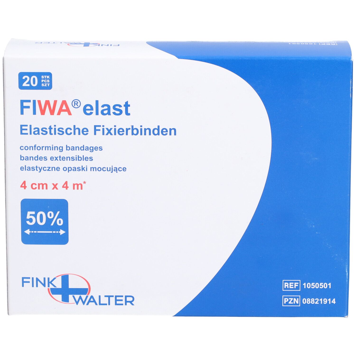 FIWA® elast Bandes Extensibles 4cm x  4m
