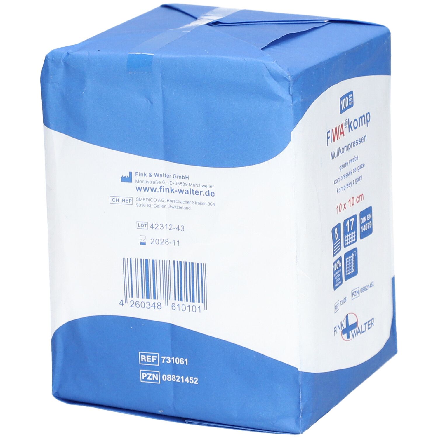 FIWA® Gazekompressen 10 x 10 cm
