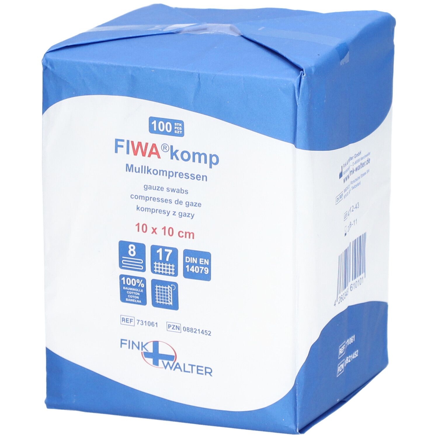 FIWA® Gazekompressen 10 x 10 cm