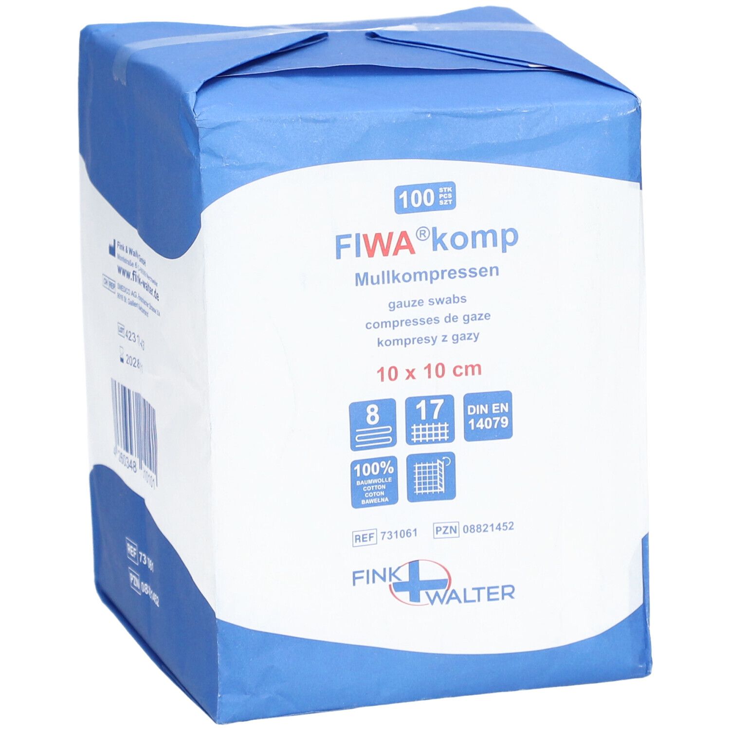 FIWA® Gazekompressen 10 x 10 cm