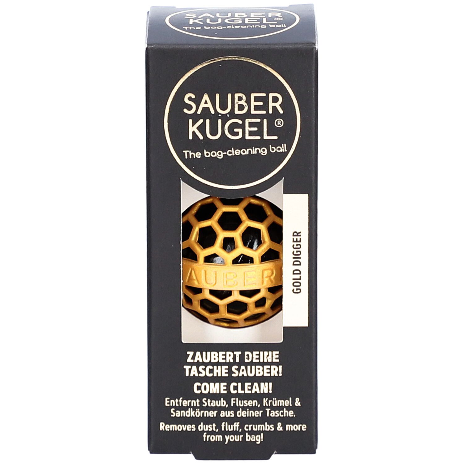SAUBERKUGEL Taschenreiniger gold