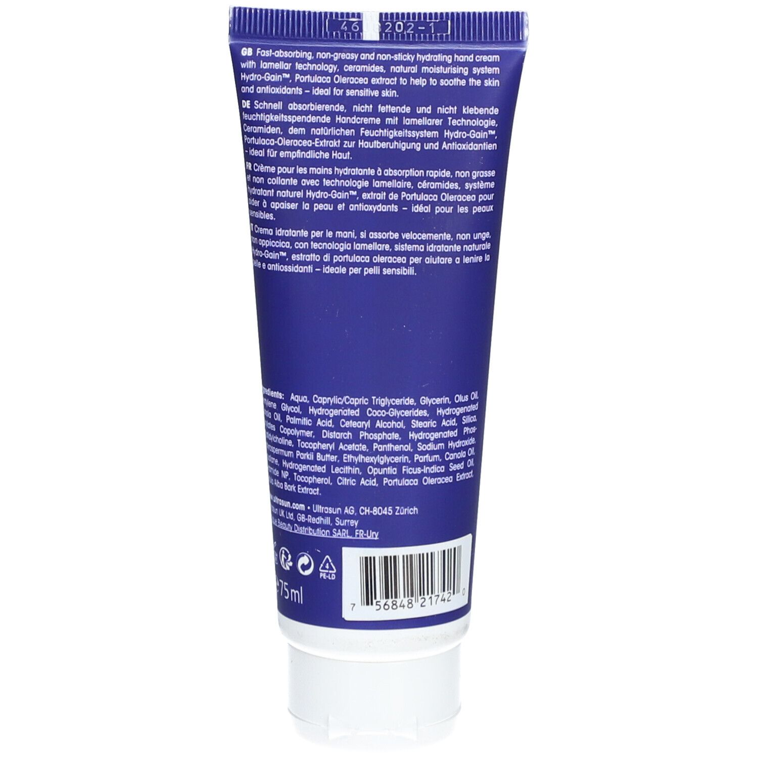 ULTRASUN Hand Ultra Hydration - Crème pour les mains hydratante à absorbtion rapide