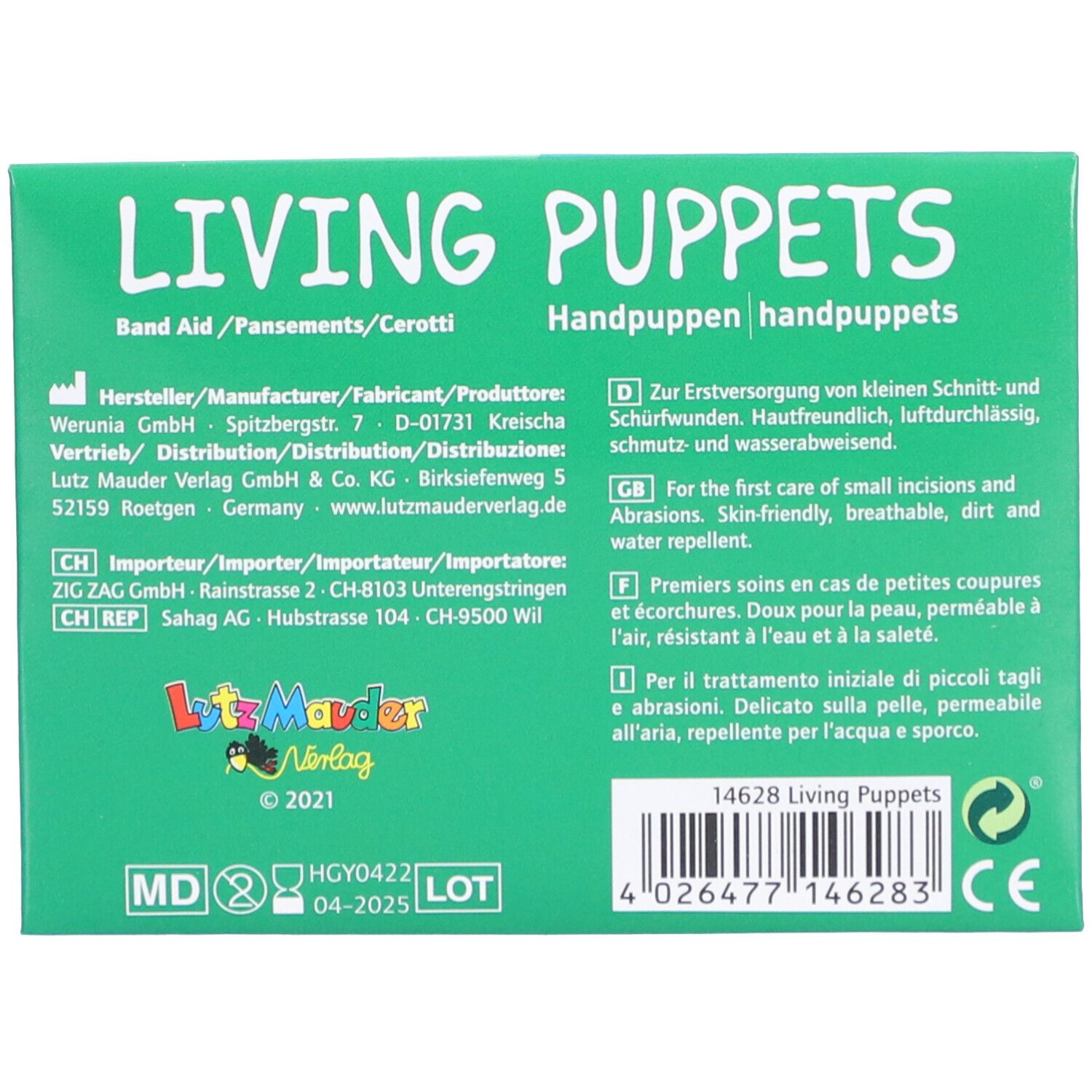 LUTZ MAUDER Kinderpflaster Living Puppets