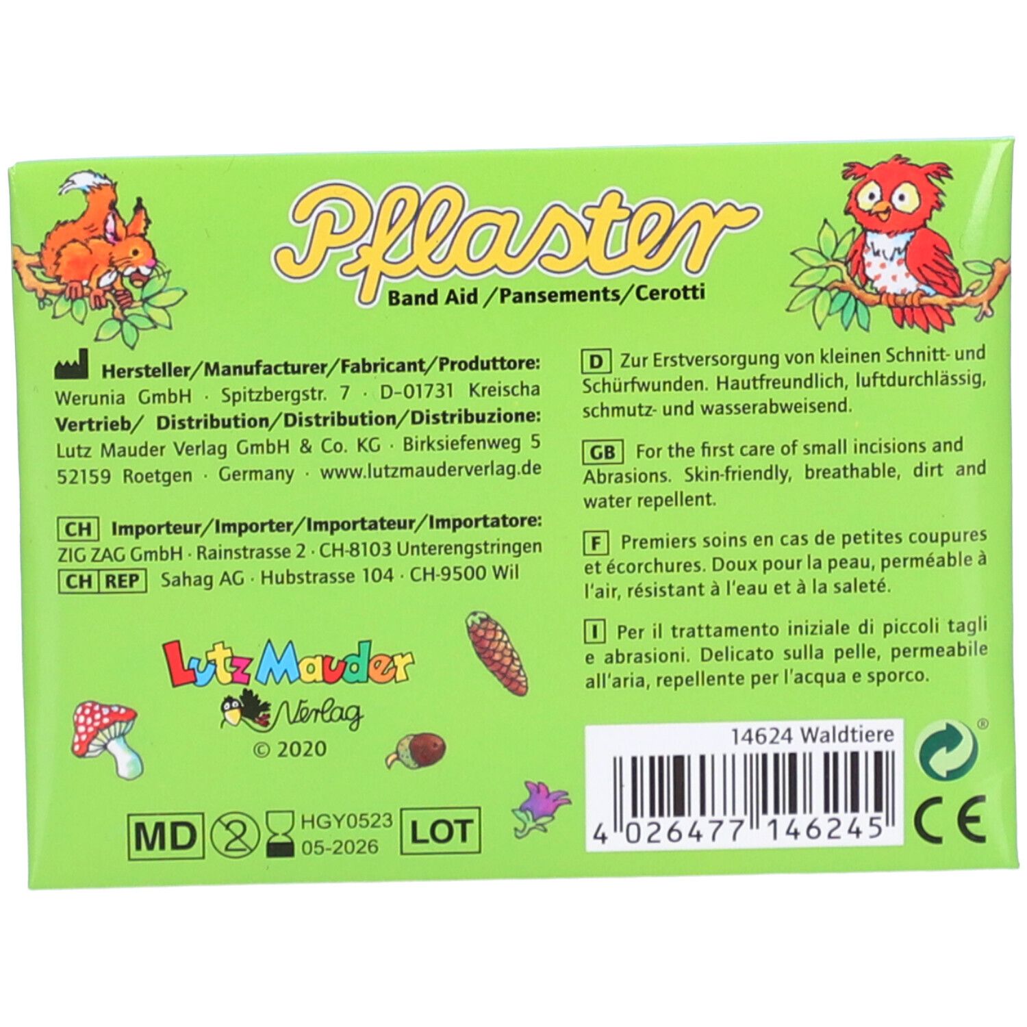 LUTZ MAUDER Kinderpflaster Waldtiere
