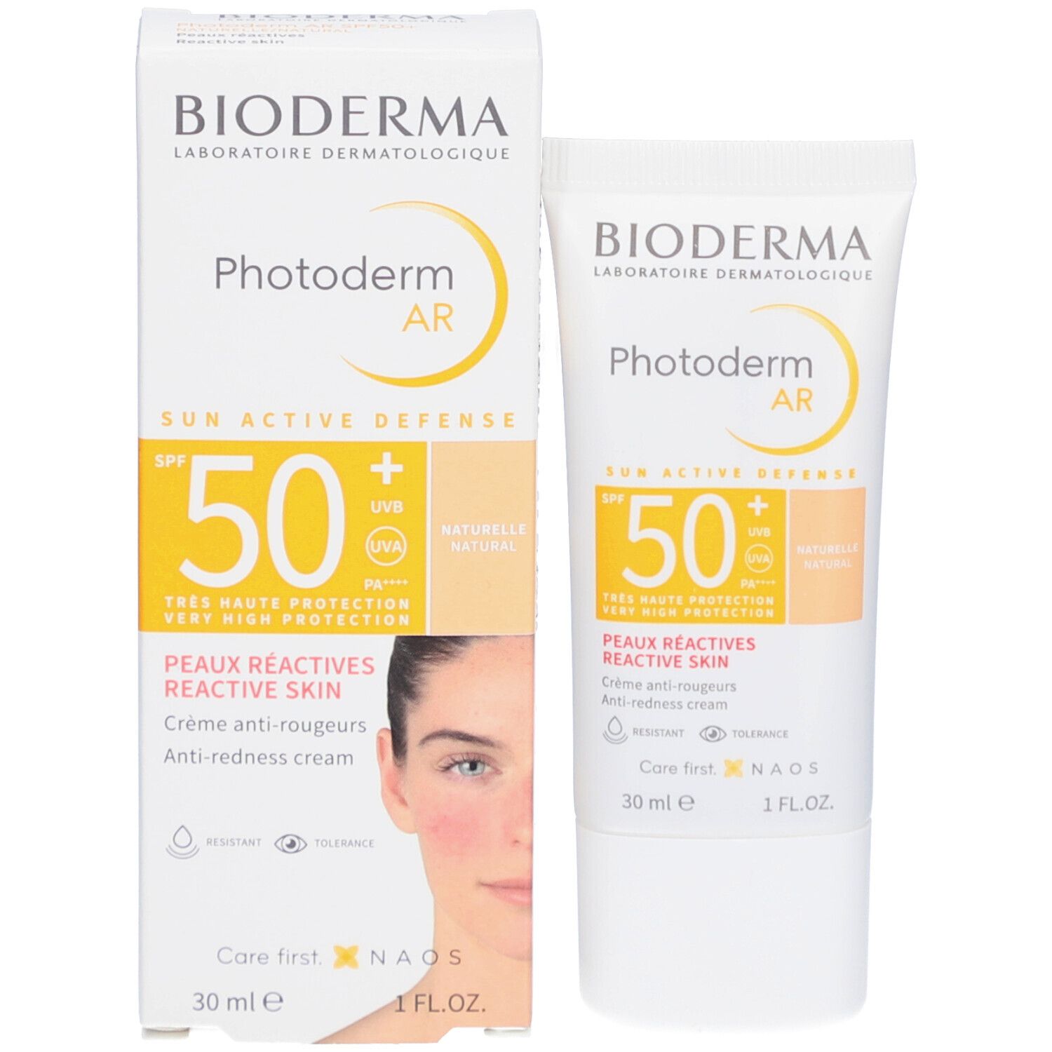 BIODERMA Photoderm AR Peau Réactive Naturelle SPF50+