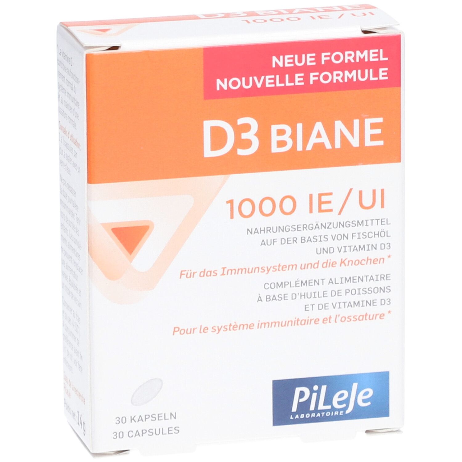 PILEJE D3 Biane 1000 IE/UI - Système immunitaire et ossature