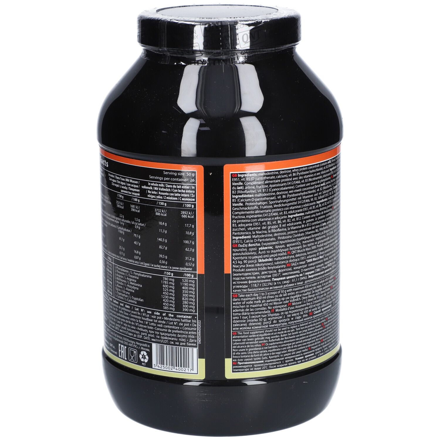 QNT Muscle Mass 3000 Vanille