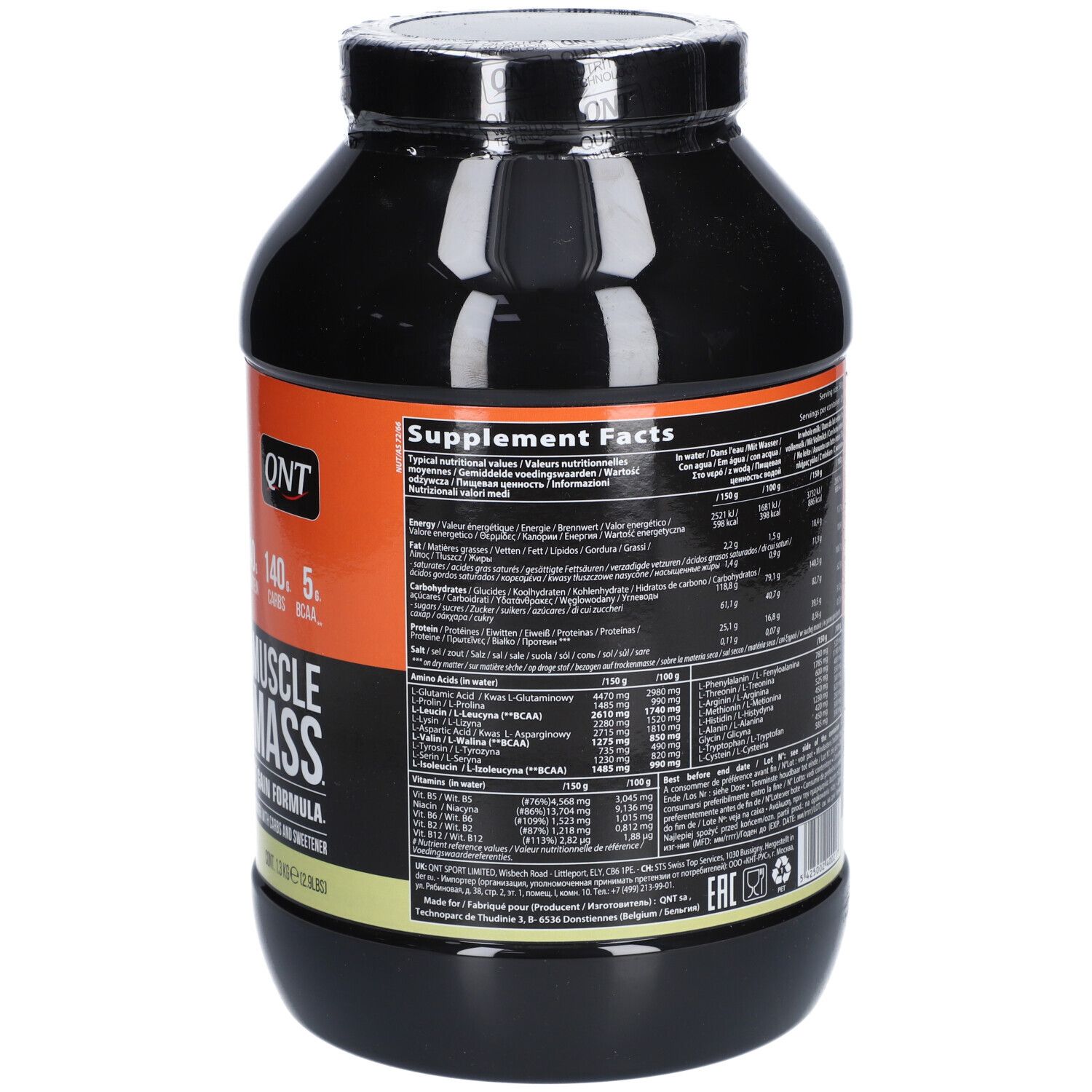 QNT Muscle Mass 3000 Vanille