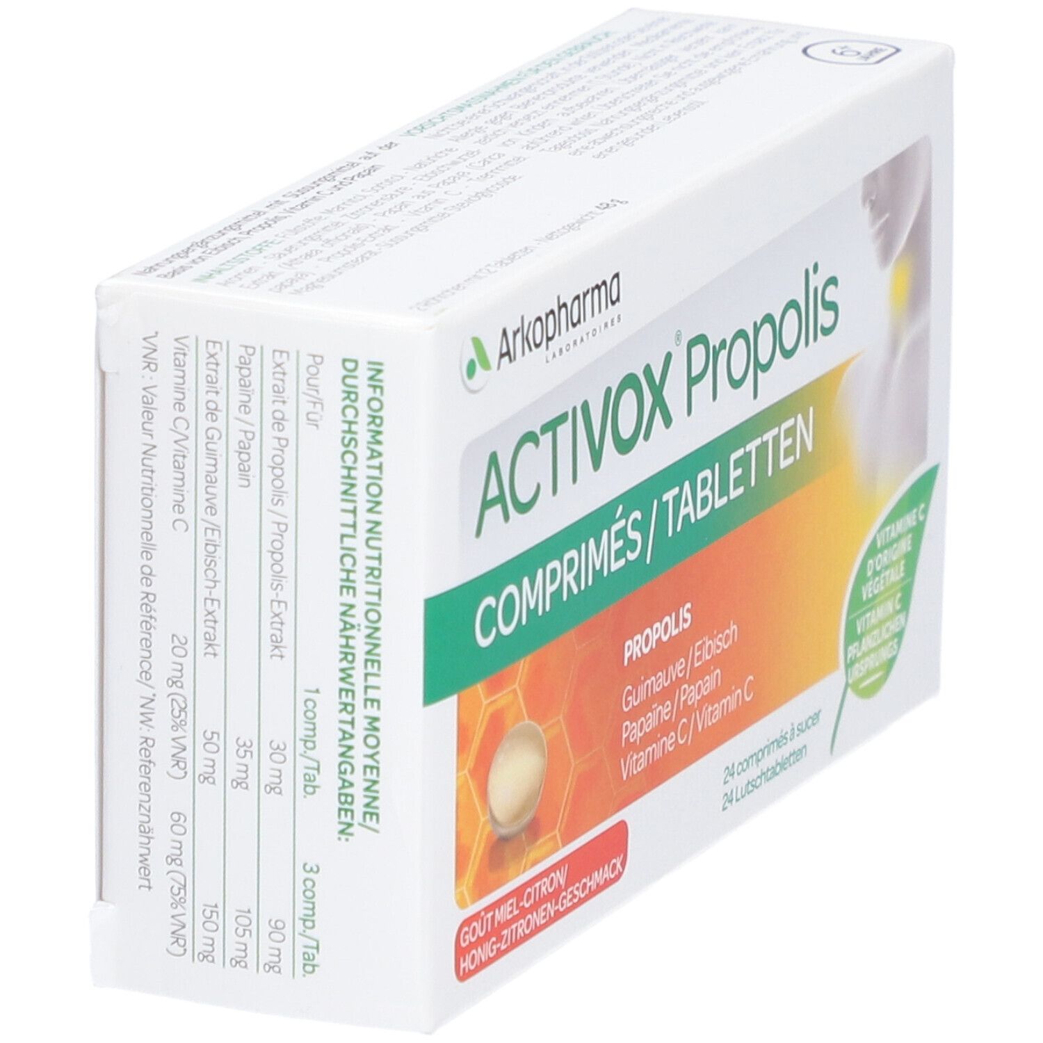 ARKOPHARMA Activox® Propolis goût Miel-Citron