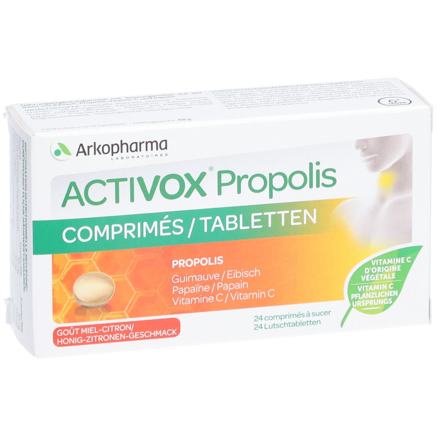 ARKOPHARMA Activox® Propolis goût Miel-Citron