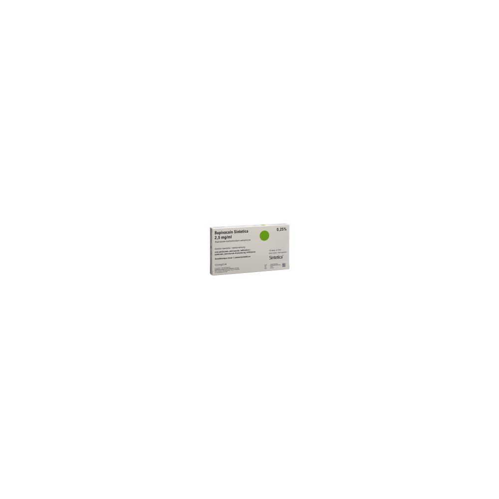 BUPIVACAIN Sintetica 12.5 mg/5ml ste Bli 10 x 5 ml