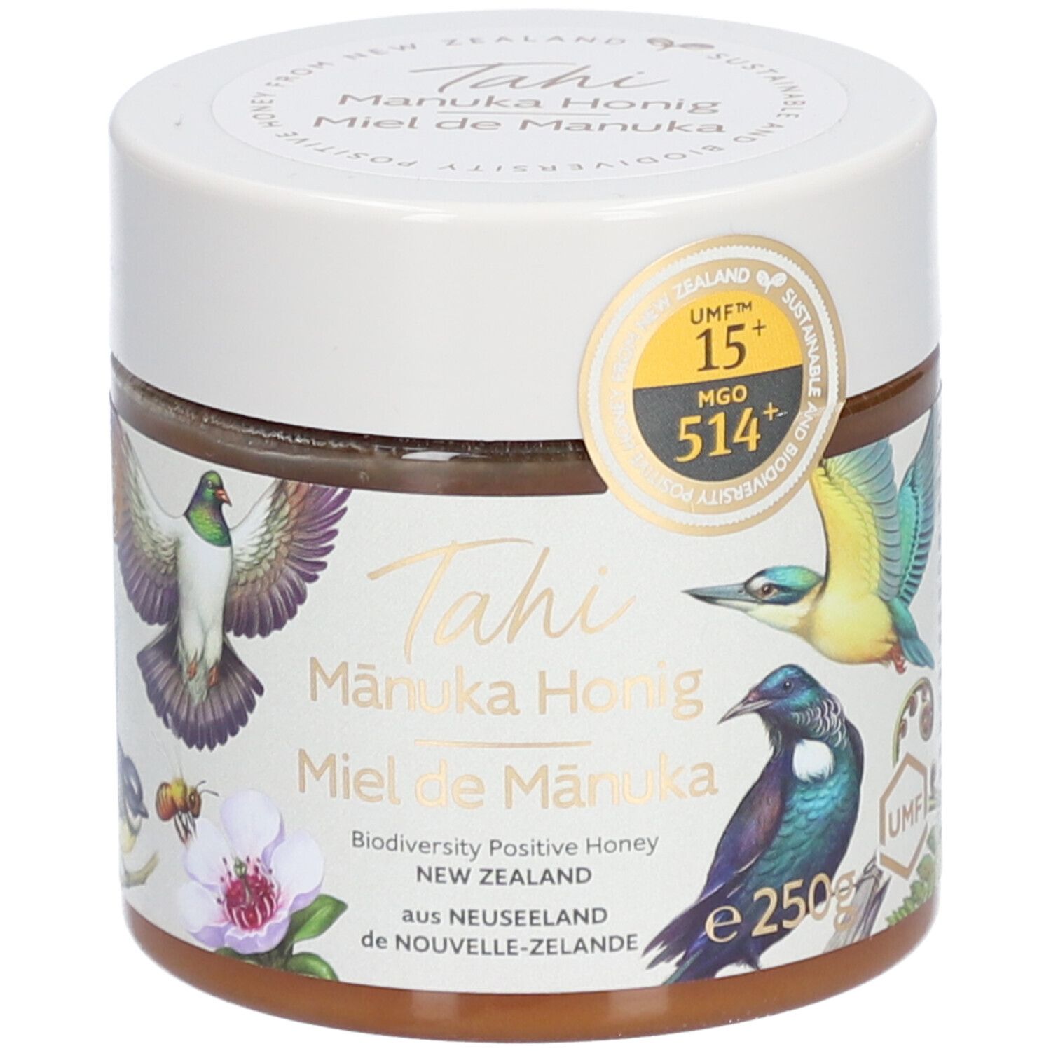 TAHI Manuka Honig UMF 15+ MGO 514+ D/F Topf