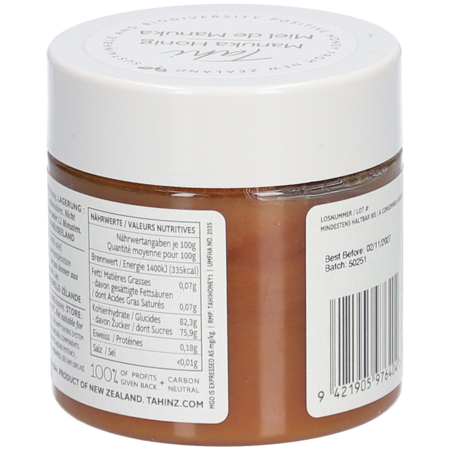 TAHI Manuka Honig UMF 15+ MGO 514+ D/F Topf