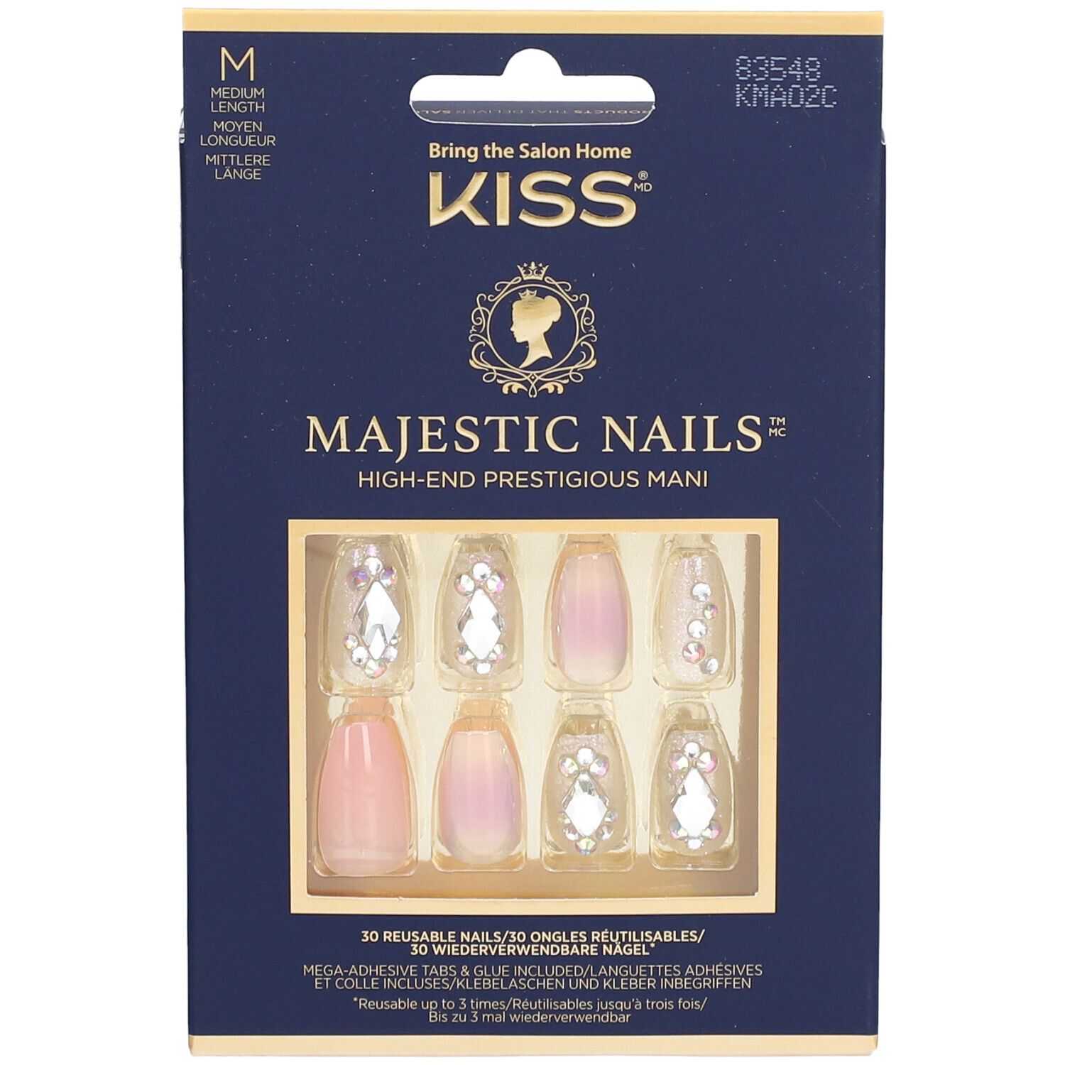 KISS Majestic Nails Kit Faux-Ongles "In a Crown"