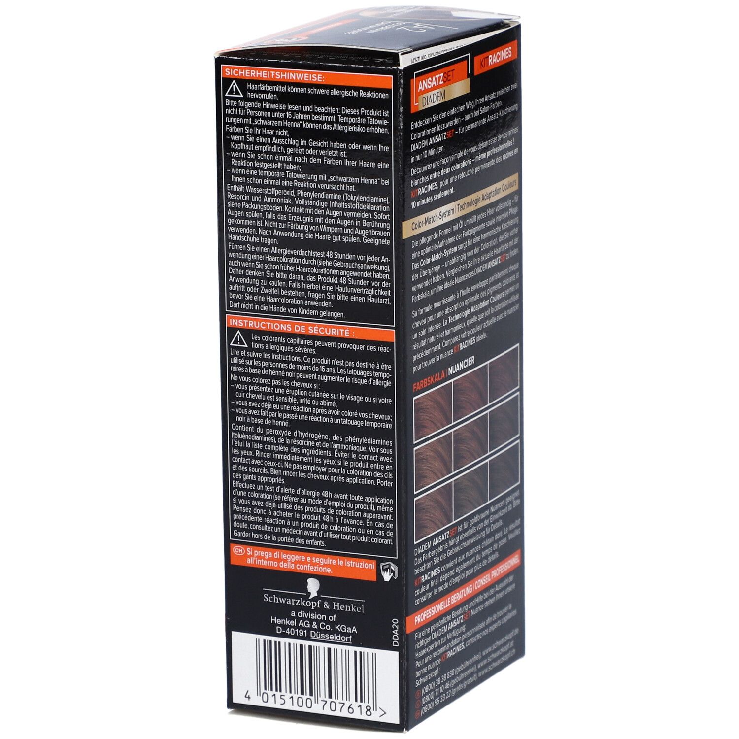 SCHWARZKOPF Kit racines - Retouche permanente des racines A2 Châtain doré