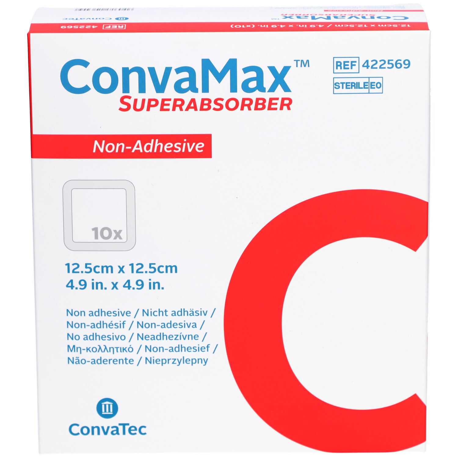 CONVAMAX Superabsorb 12.5x12.5cm ni adh
