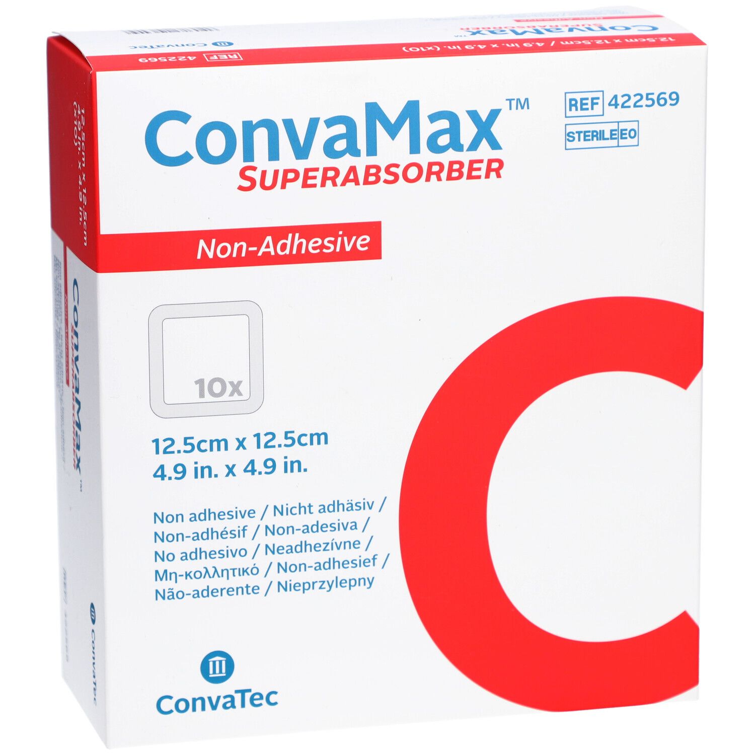 CONVAMAX Superabsorb 12.5x12.5cm ni adh
