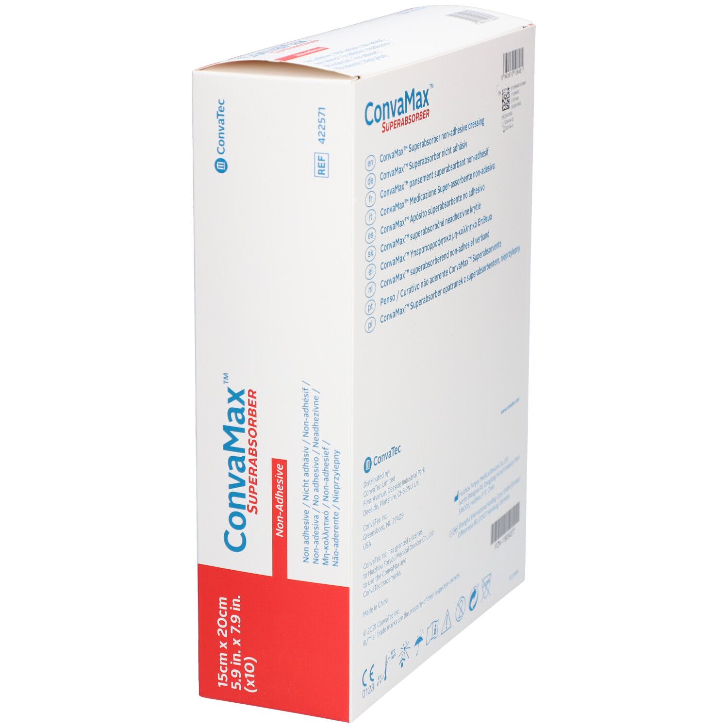 CONVAMAX Pansement superabsorbant non-adhésif 15x20cm