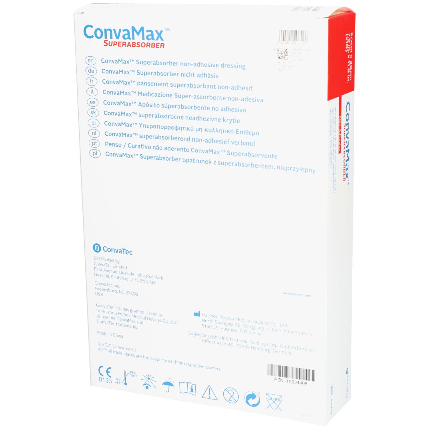 CONVAMAX™ Pansement superabsorbant non-adhésif 20 x 30 cm