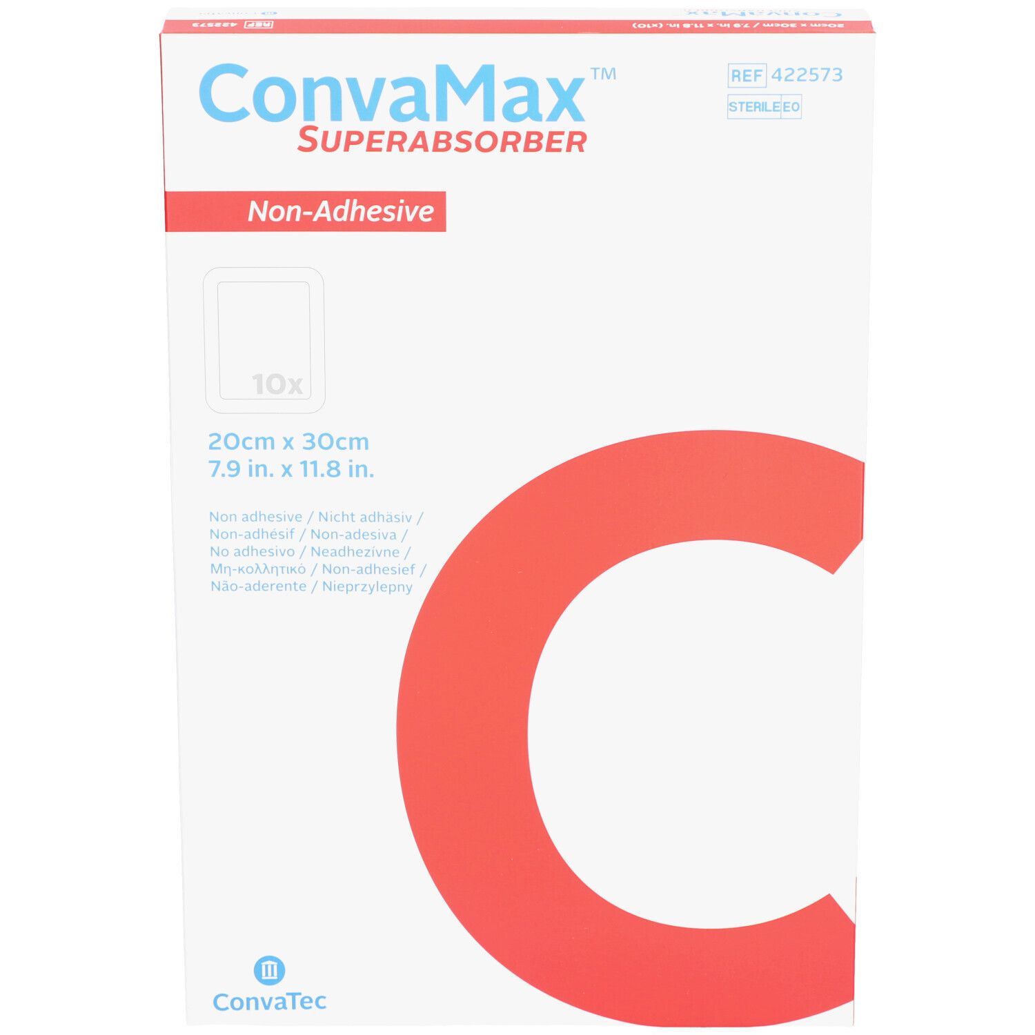 CONVAMAX™ Pansement superabsorbant non-adhésif 20 x 30 cm