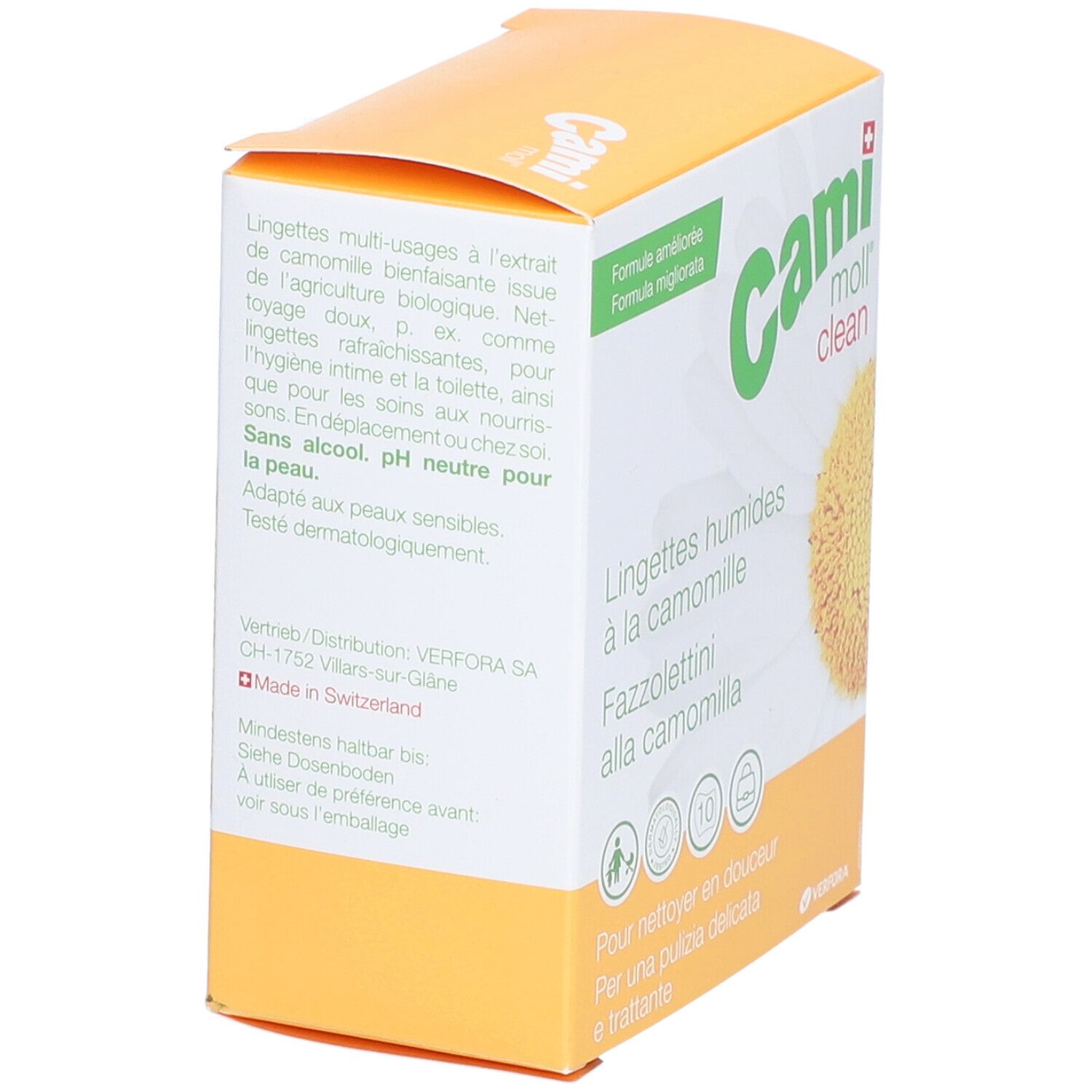 CAMI Moll® Clean Lingettes humides à la camomille