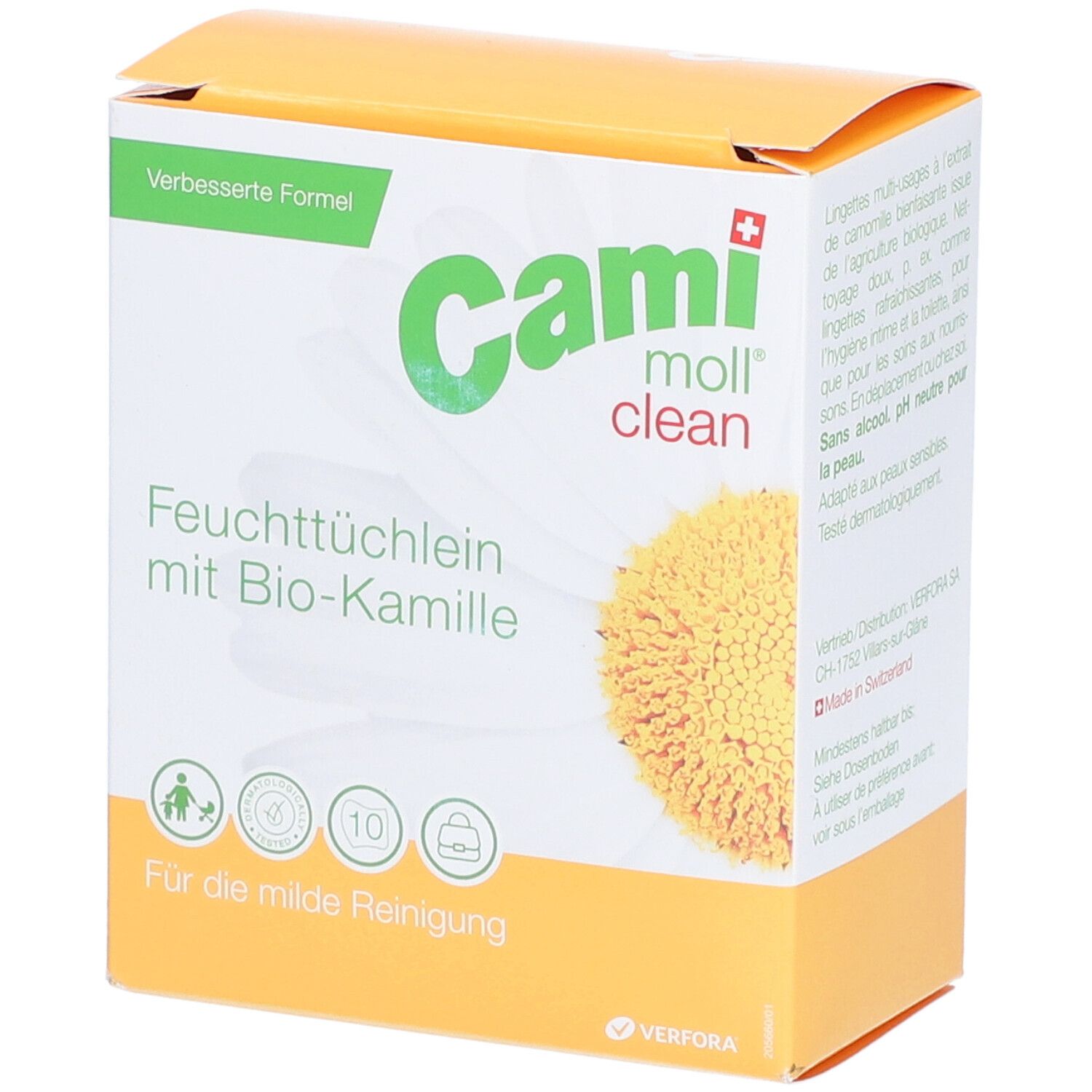 CAMI Moll® Clean Lingettes humides à la camomille