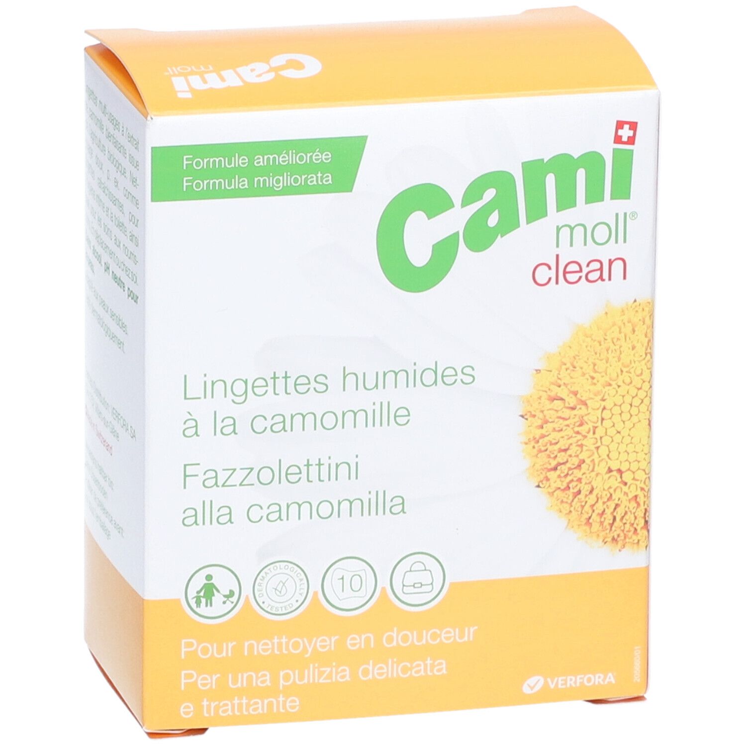 CAMI Moll® Clean Lingettes humides à la camomille