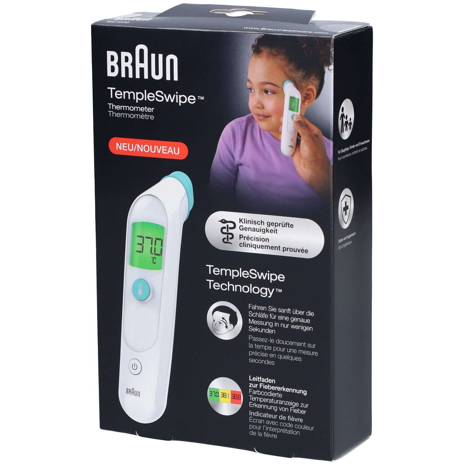 Braun Templeswipe Digitales Thermometer Bst200 1 St Redcare Apotheke 7714