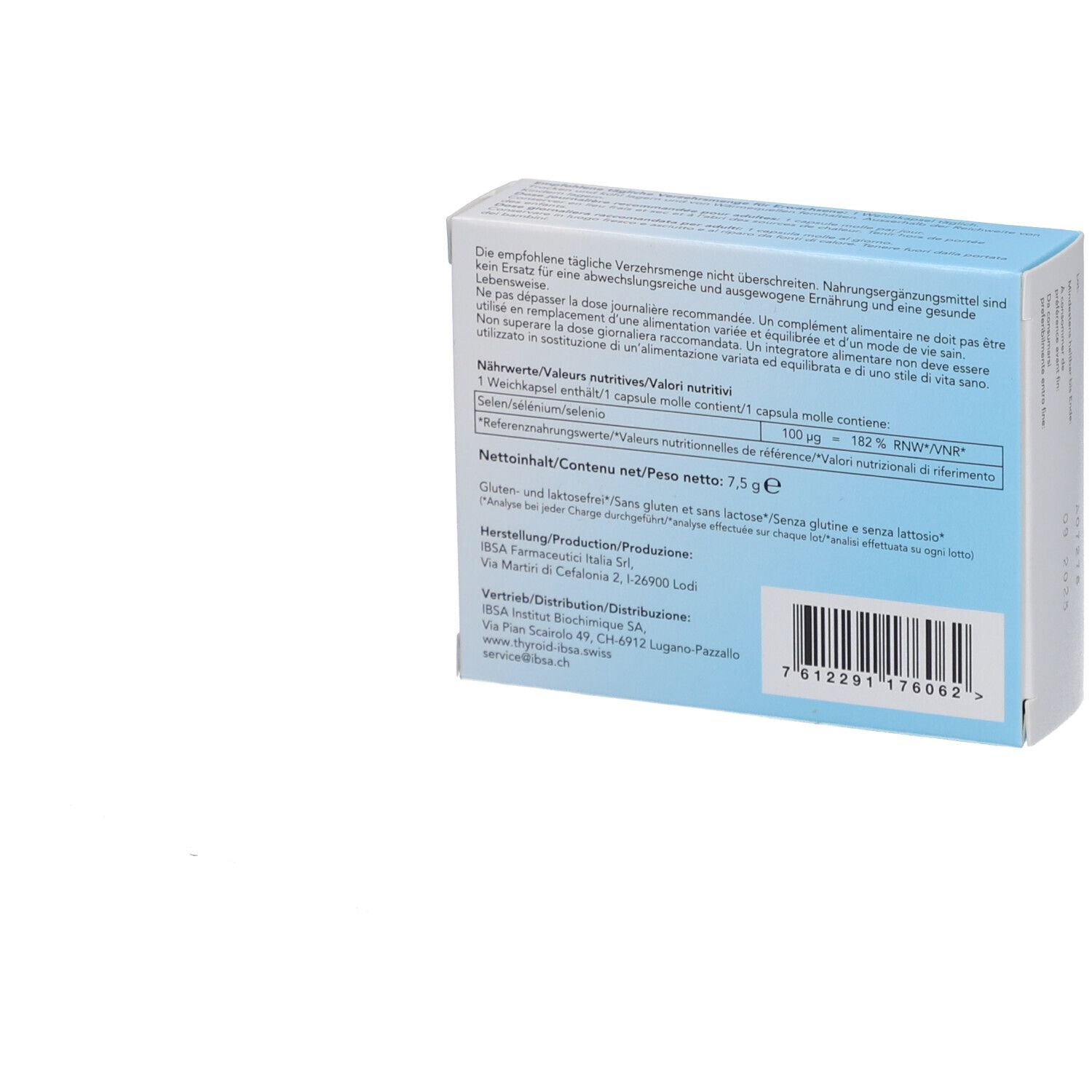 IBSA SYREL capsules molles avec sélénium