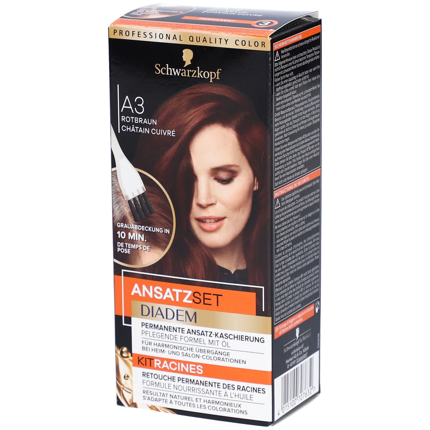 SCHWARZKOPF Ansatzset A3 rotbraun Fl 22 ml