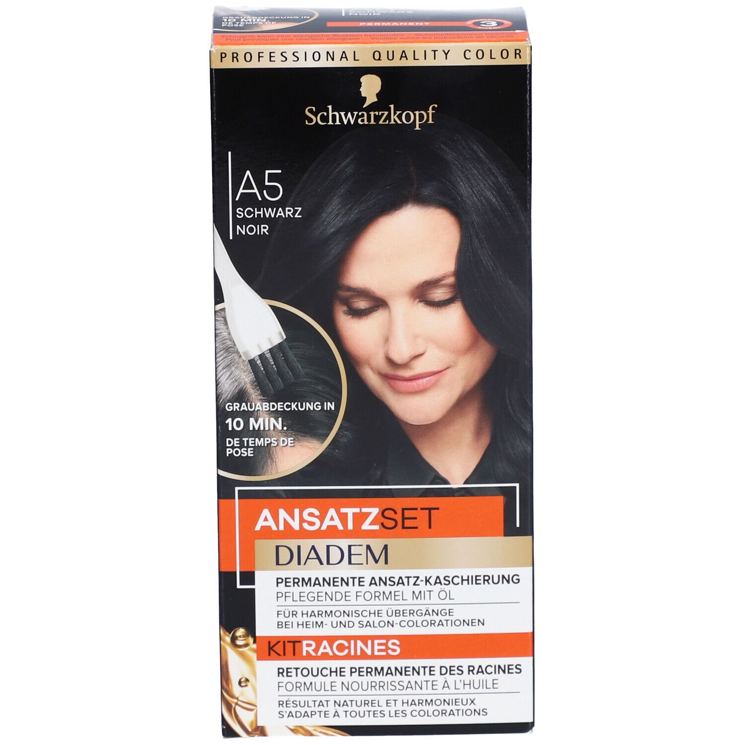 SCHWARZKOPF Ansatzset A5 schwarz Fl 22 ml