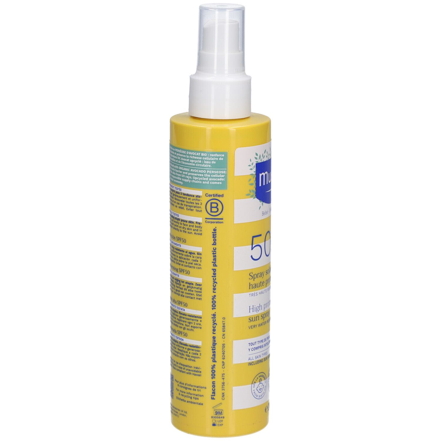 Mustela® Sonnenspray sehr hoher Schutz LSF 50 für die Familie