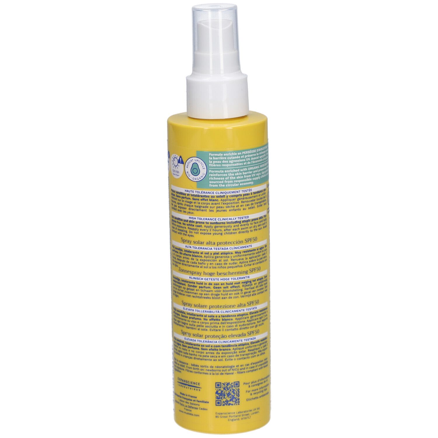 Mustela® Sonnenspray sehr hoher Schutz LSF 50 für die Familie