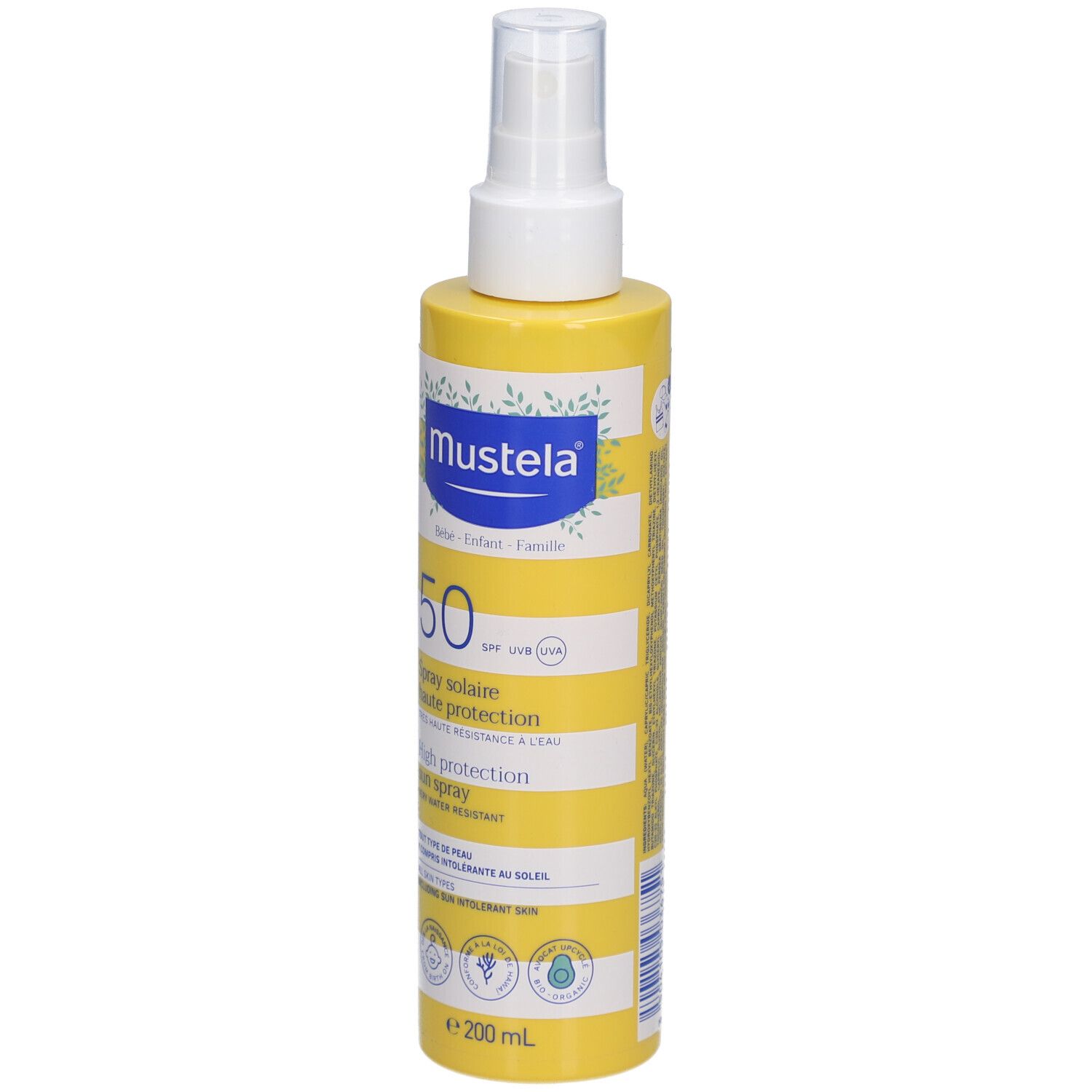 Mustela® Sonnenspray sehr hoher Schutz LSF 50 für die Familie