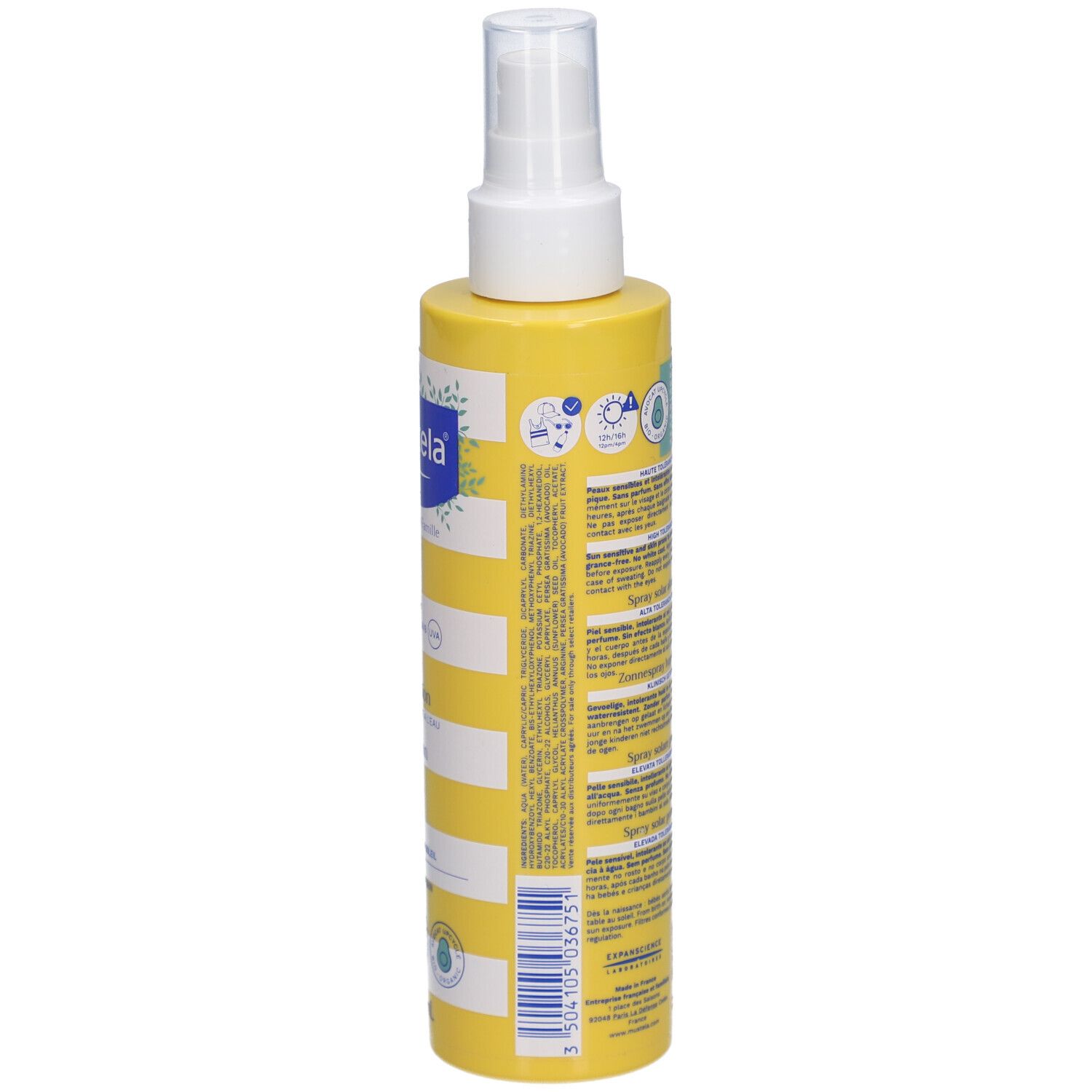 Mustela® Sonnenspray sehr hoher Schutz LSF 50 für die Familie
