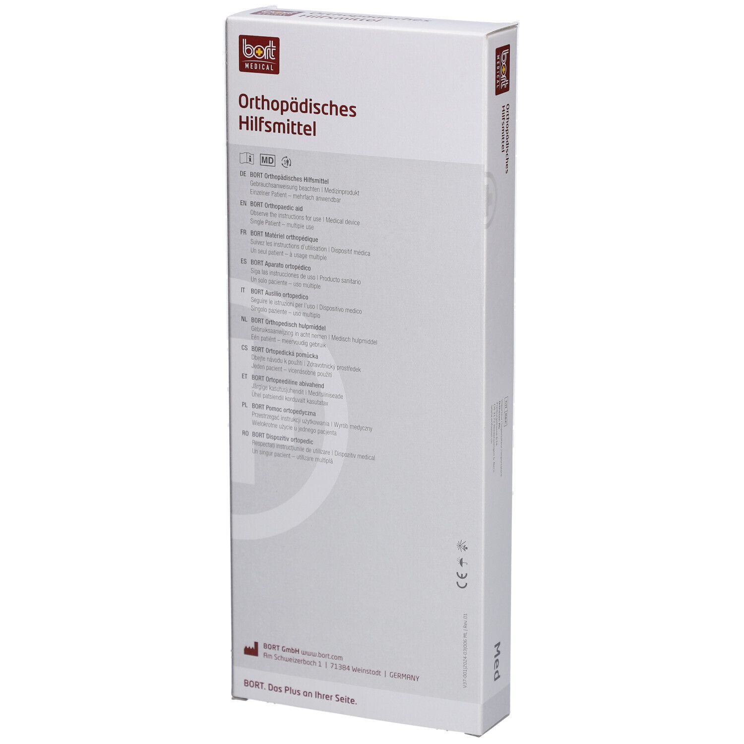 BORT Arm- und Handgelenkschiene S links Grau