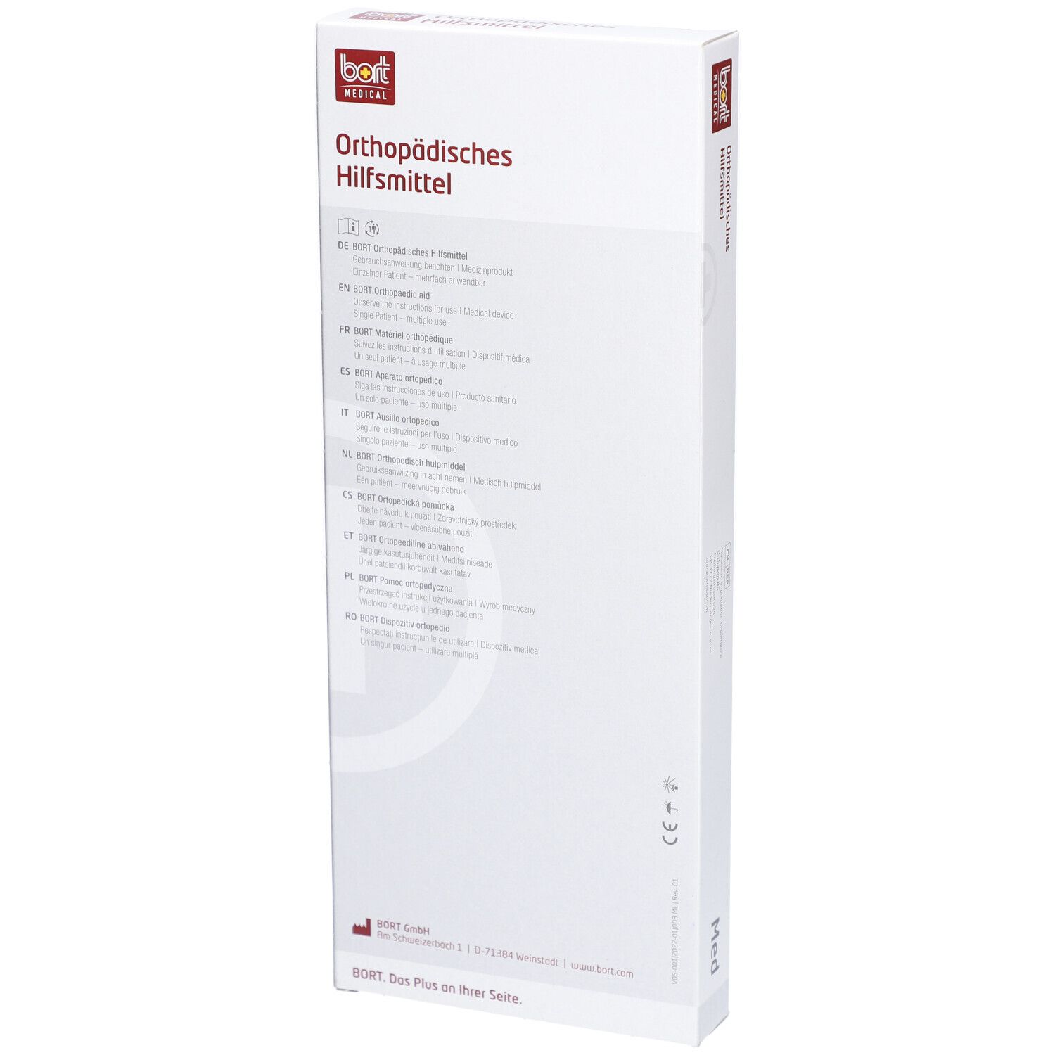 BORT Arm- und Handgelenkschiene L links grau