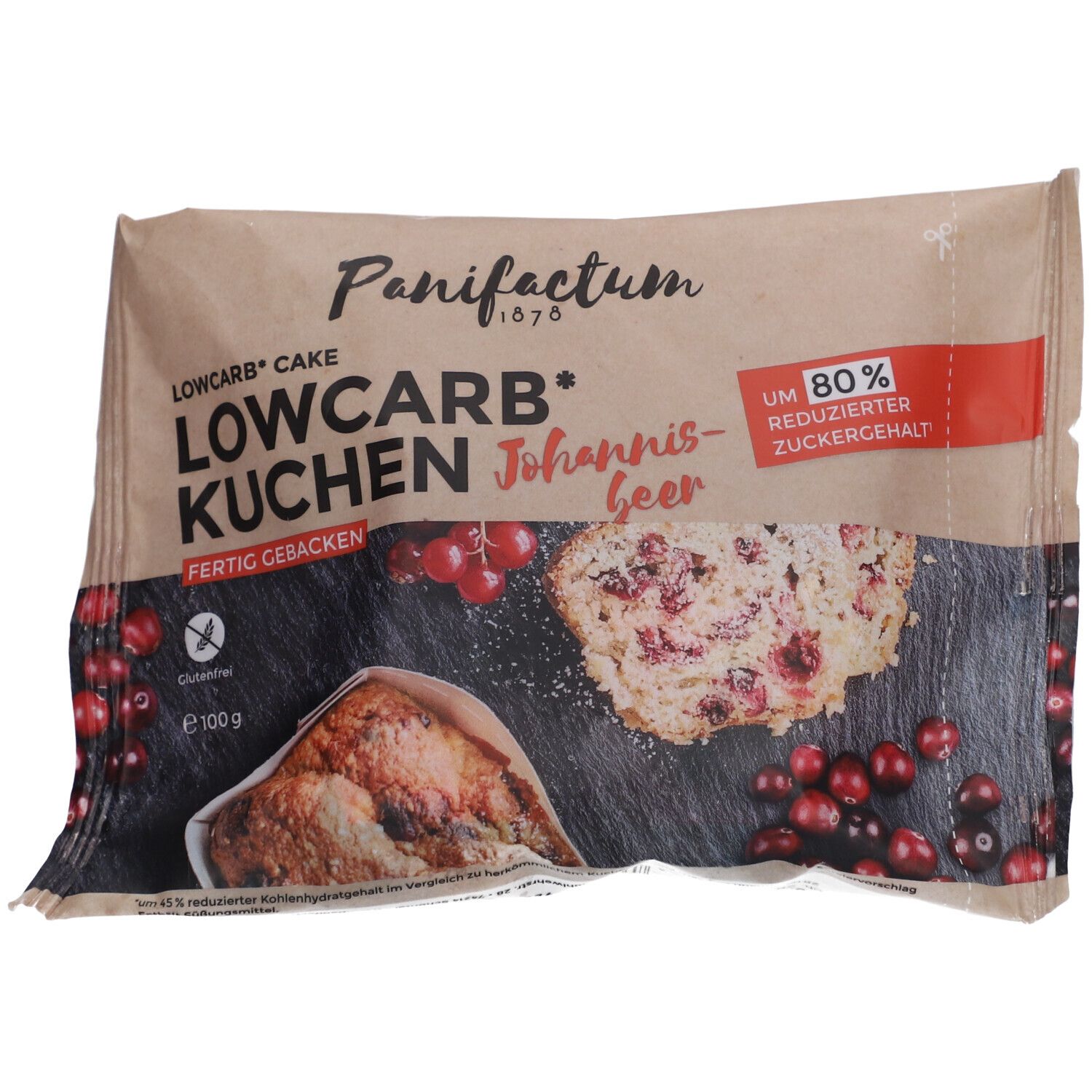 Panifactum Low Carb Kuchen Johannisbeer