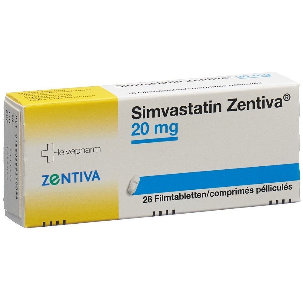 SIMVASTATIN Zentiva Filmtabl 20 mg SDO