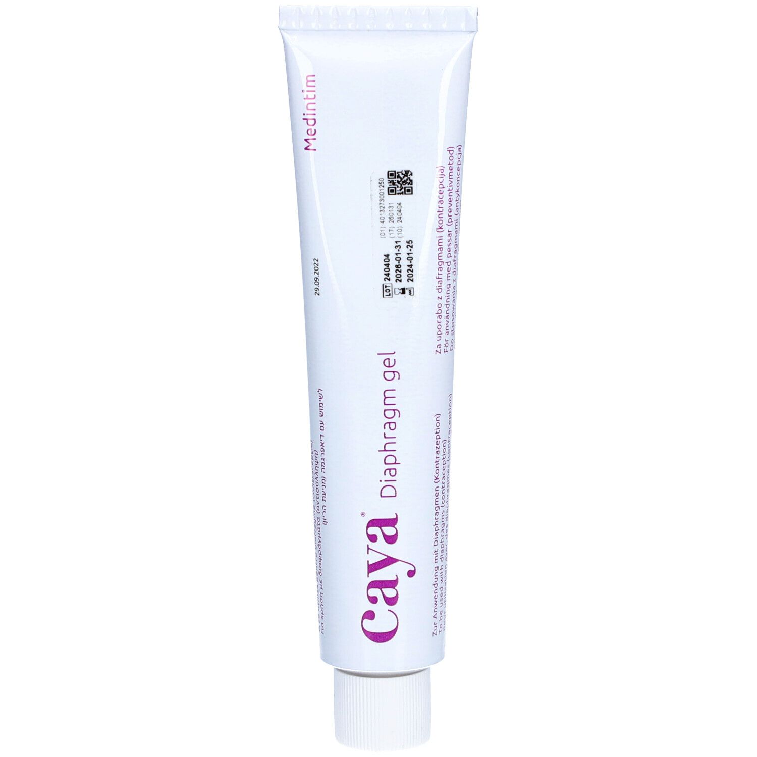 CAYA Diaphragma Gel 60 g – Verhütungsgel auf Milchsäurebasis
