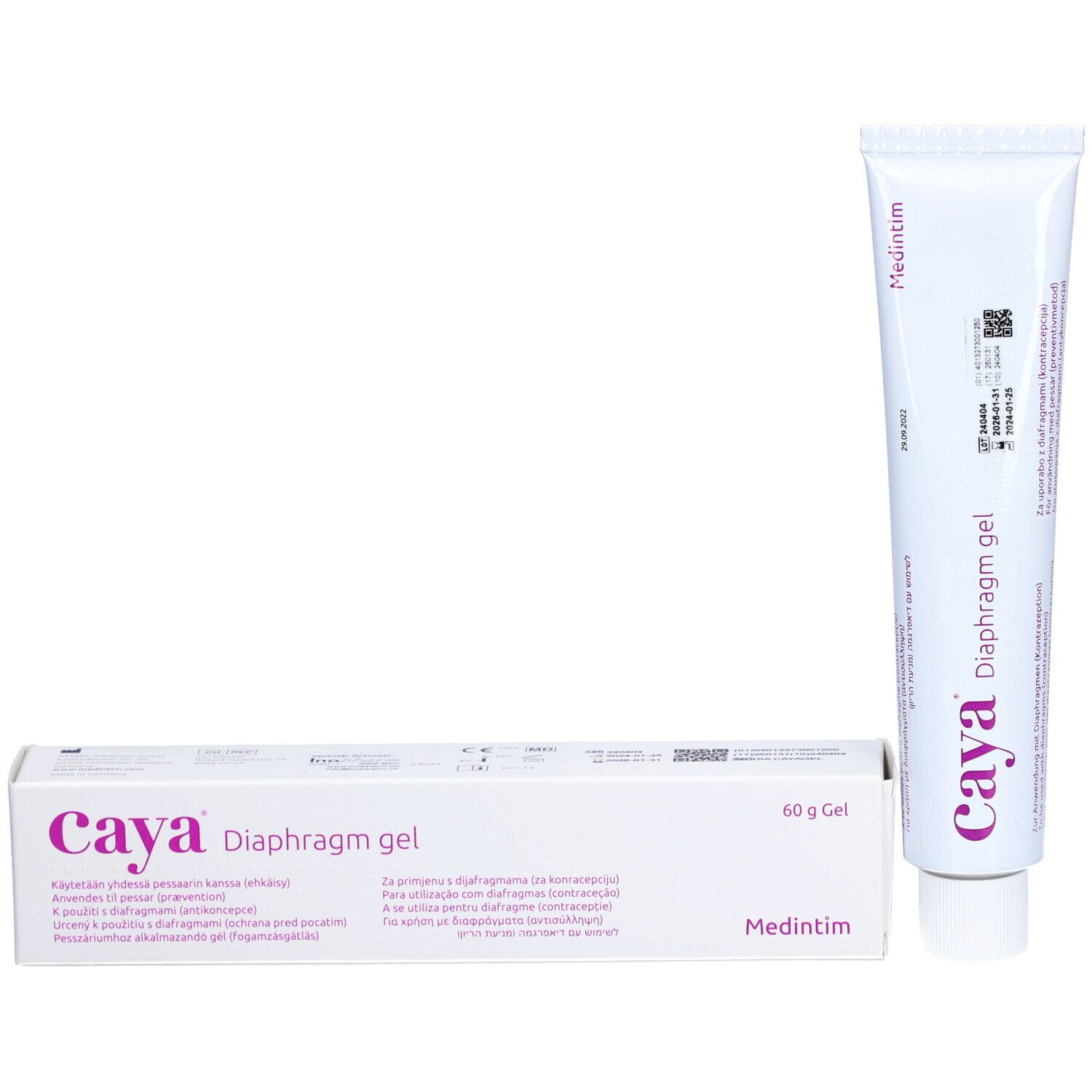 CAYA Diaphragma Gel 60 g – Verhütungsgel auf Milchsäurebasis