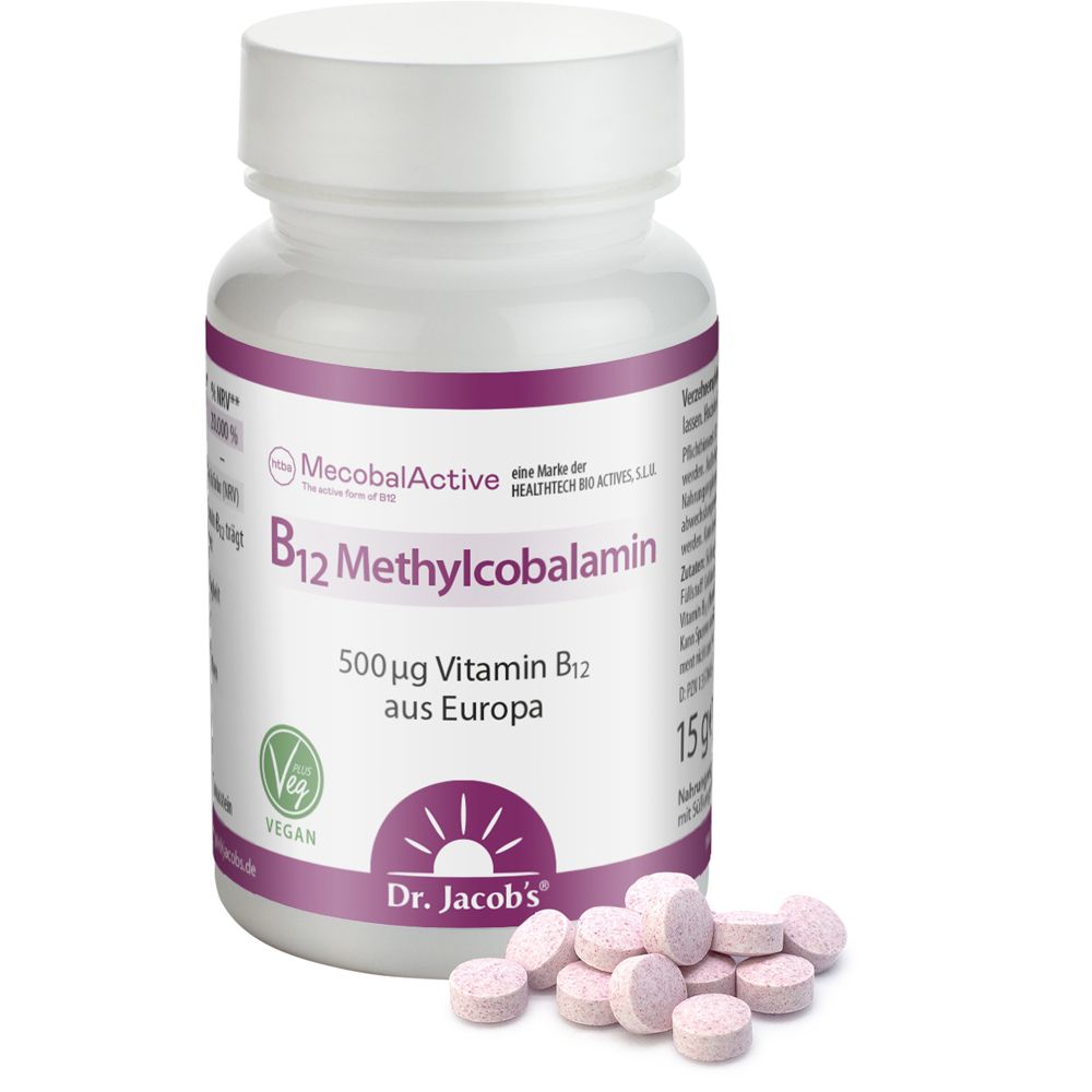 Dr. Jacob's Vitamin B12 Methylcobalamin hochdosiert vegan