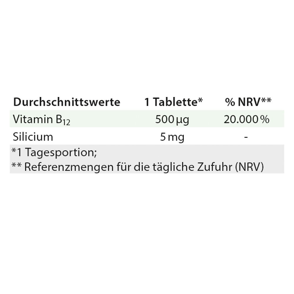 Dr. Jacob's Vitamin B12 Methylcobalamin hochdosiert vegan