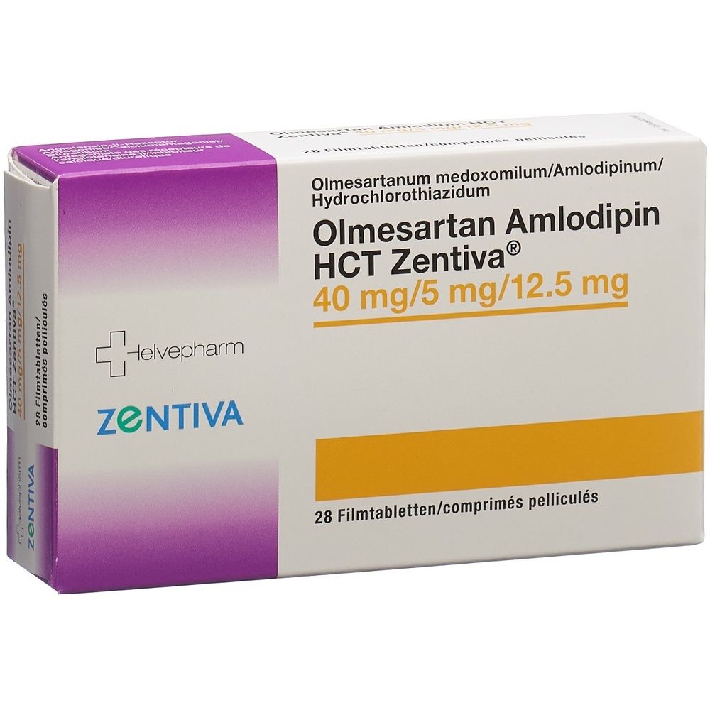 OLMESARTAN AMLODIPIN HCT Zentiva 40/5/12.5 SDO