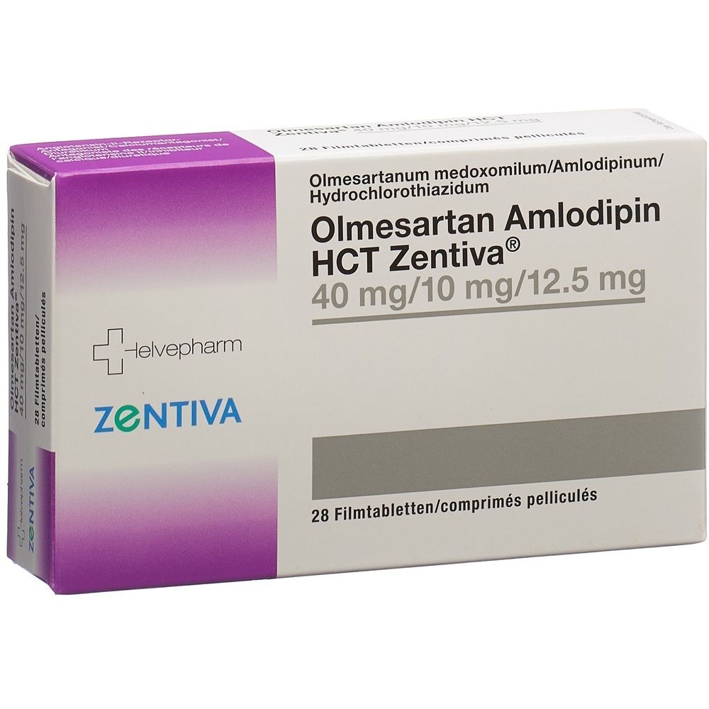 OLMESARTAN AMLODIPIN HCT Zentiva 40/10/12.5 SDO