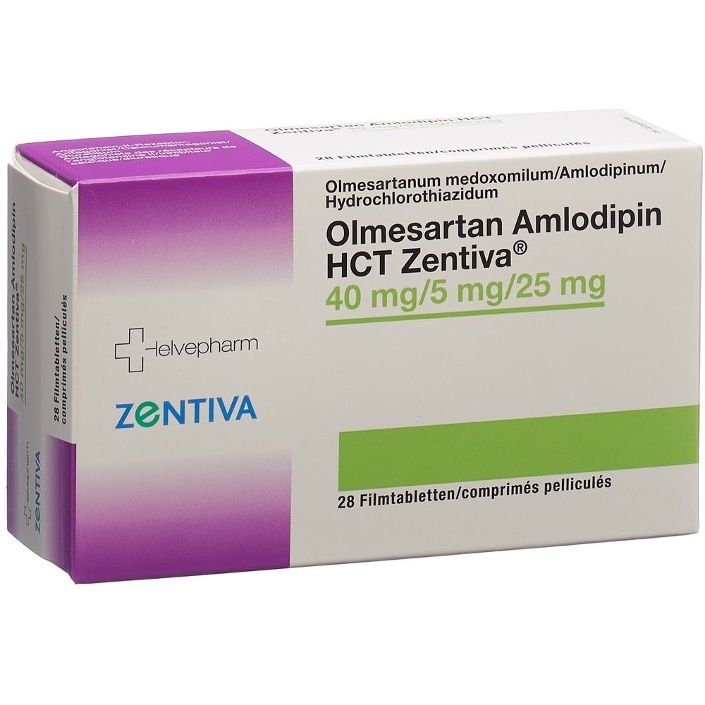 OLMESARTAN AMLODIPIN HCT Zentiva 40/5/25 SDO