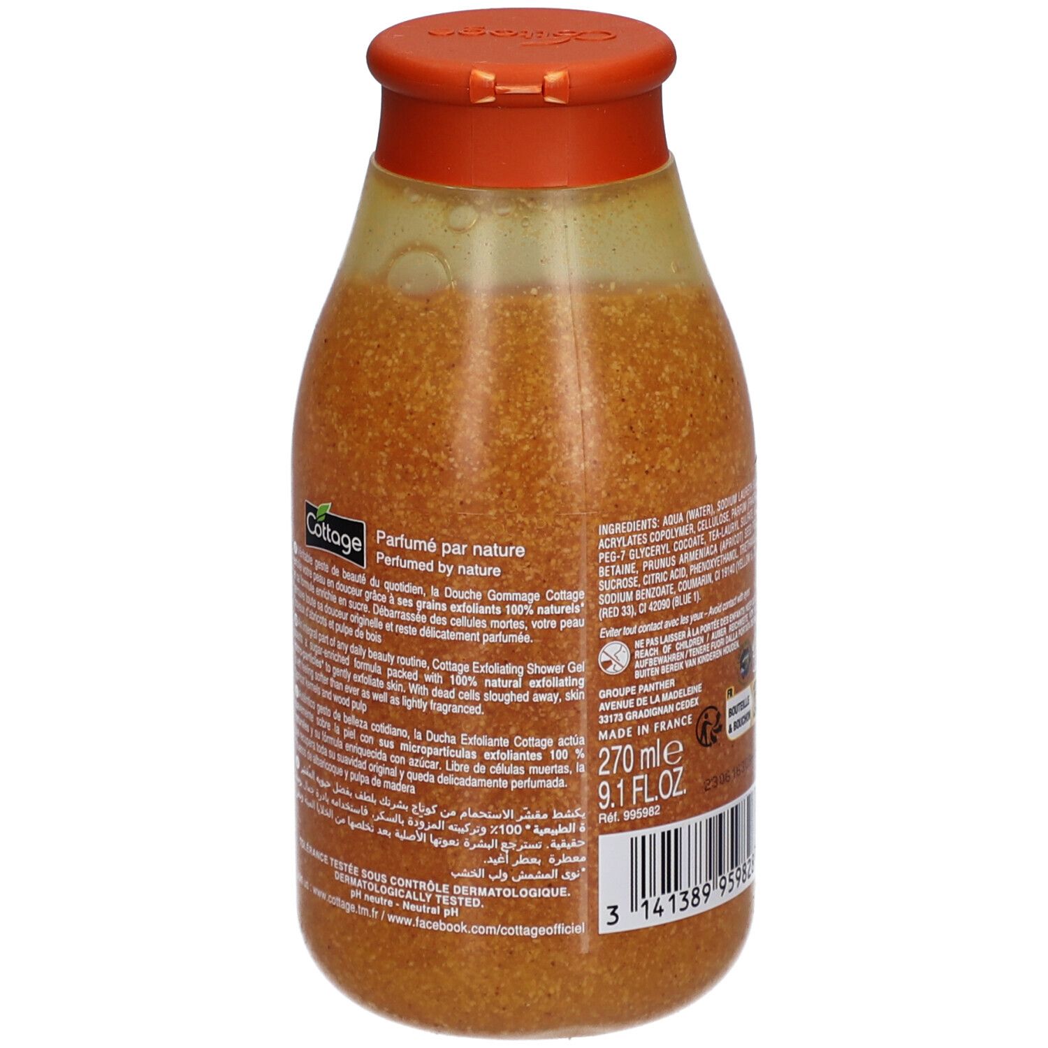 COTTAGE Douche Peeling Tendre Caramel