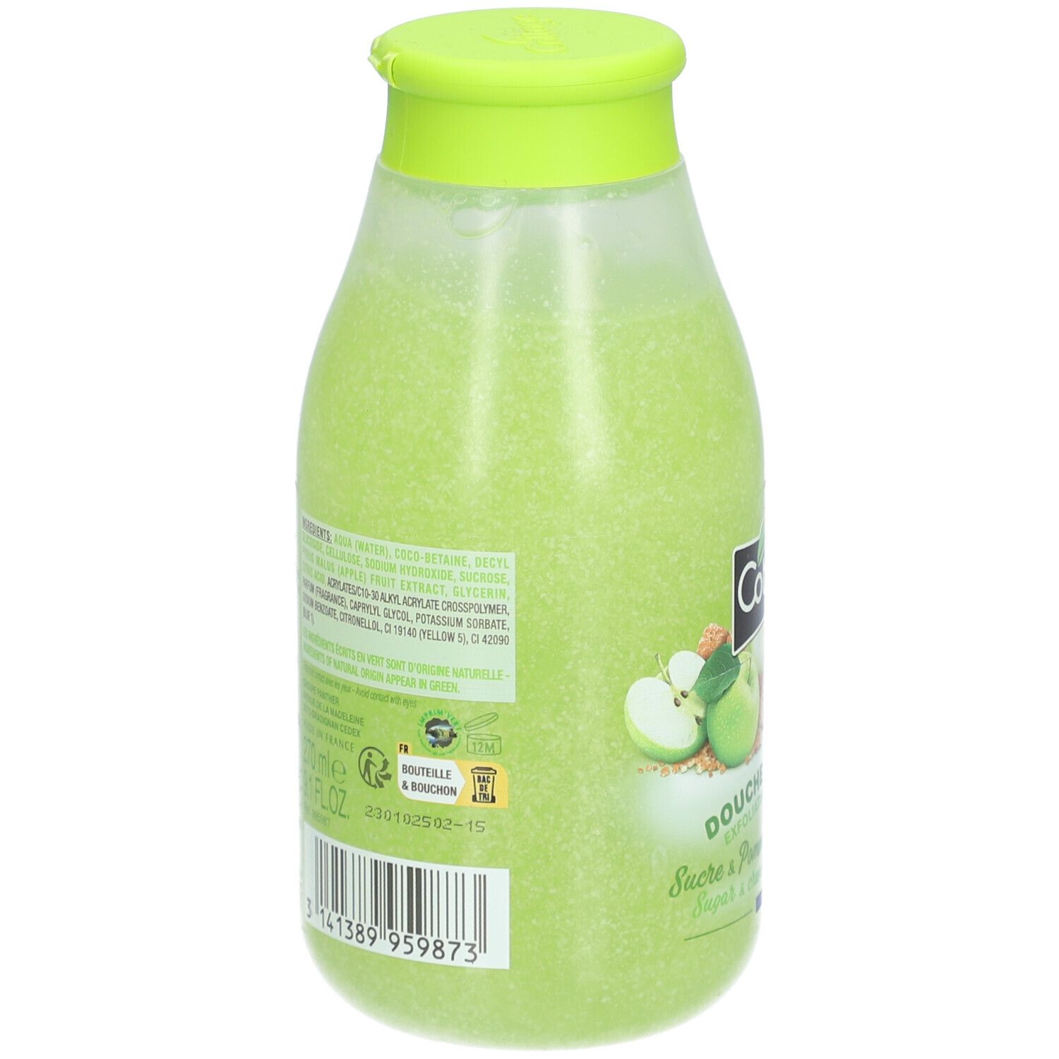 COTTAGE Douche Gommage Sucre & Pomme Croquante Bio