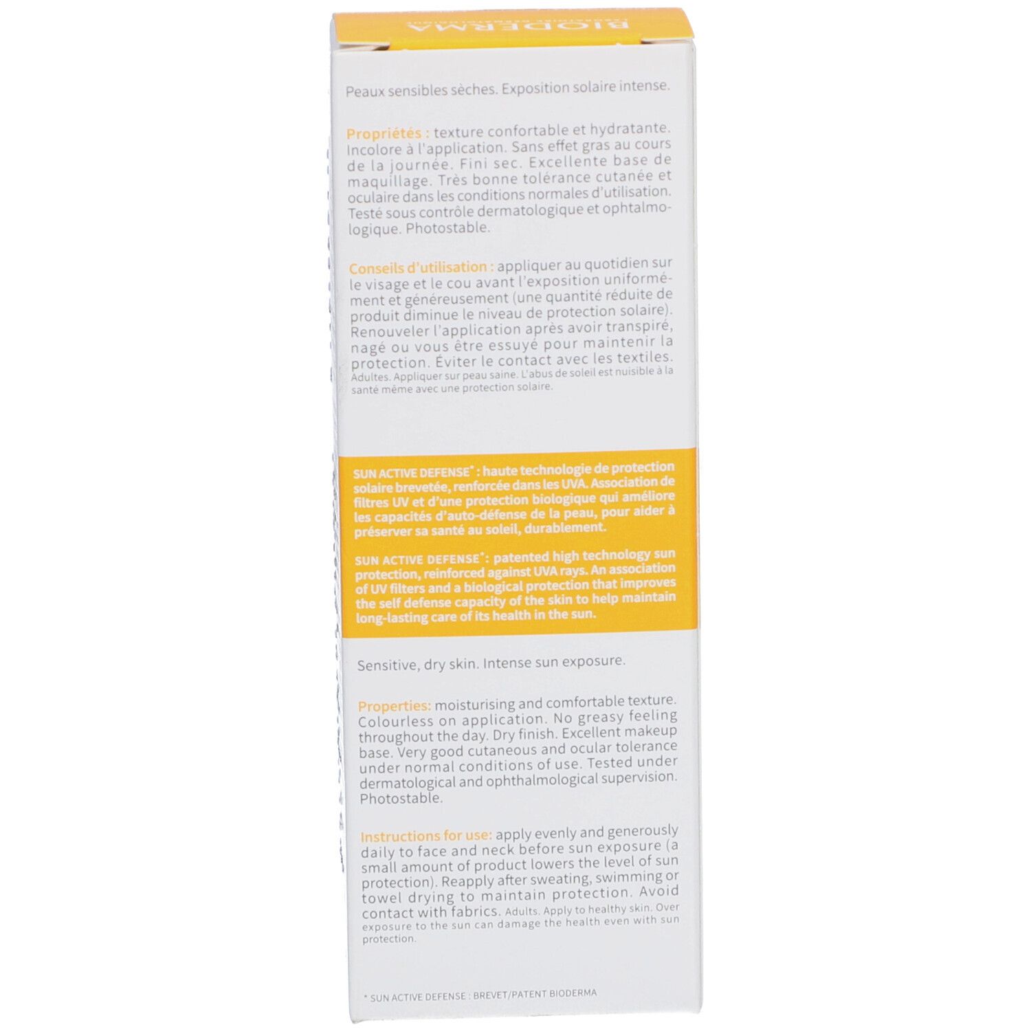 BIODERMA Photoderm Crème Peaux Sensibles et Sèches SPF50+